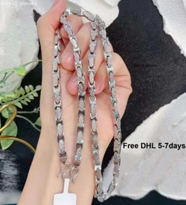 Pure Platinum 950 5mm Shiny Thick Chain Link Men Necklace 25.2inch 63.3-63.6g - Picture 1 of 1