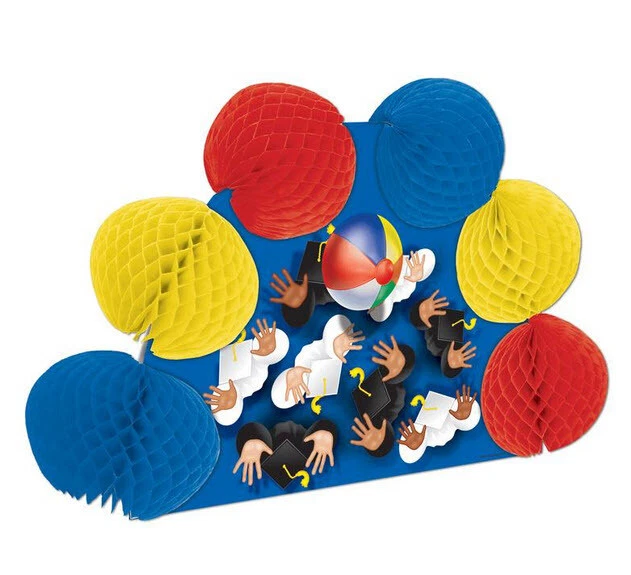 GRADUATION  Pop-Over table CENTERPIECE party supplies 10"X6" school college + - Image 1 of 1