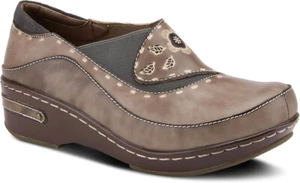 Spring Step L'artiste Burbank Leather Clogs, Designer Hand-Painted Sz 8.5 NEW - Picture 1 of 5