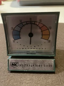 Vintage Northrup King Seeds Schreibtisch Thermometer  - Bild 1 von 6