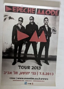 DEPECHE MODE HEBRÄISCH ISRAEL PROMO POSTER 2013 - Bild 1 von 1