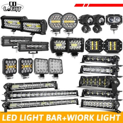 12-24V Car LED Work Light Bar Flood Spot Light Driving Offroad Truck SUV 4x4 ATV - Image 1 of 4