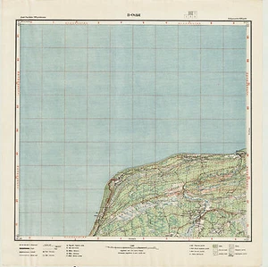 1928 Mapa topográfico del ejército vintage OVIŠI (Letonia), escala 1:75 000 - Imagen 1 de 3