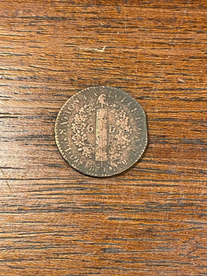 Monnaie Royale 6 Deniers Louis XVI Français 1792 BB (10-45) - Photo 1/3