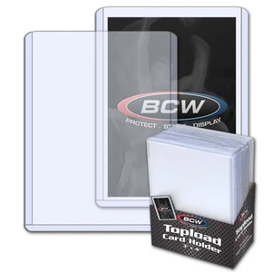 BCW Toploader Card Holders – Standard, Premium & Thick Sizes (Free Shipping) - Picture 1 of 25