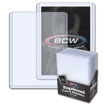 BCW Toploader Card Holders – Standard, Premium & Thick Sizes (Ships Fast) - Image 1 of 4