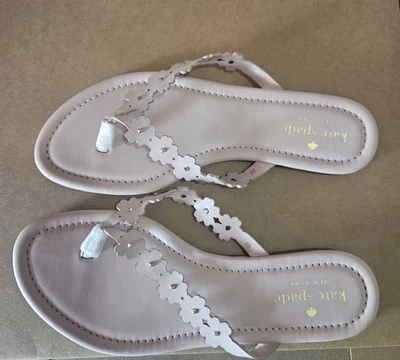 Sandalias Kate Spade Margarita Floral Napa Rosa Humo Talla 8 Foto 1 de 4