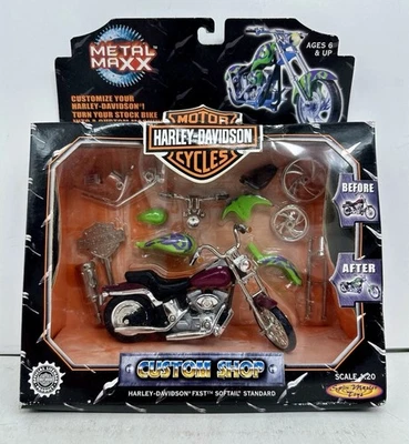 Metal Maxx Harley Davidson Custom Shop FXST Softail Standard 1:20 Nuevo Foto 1 de 4