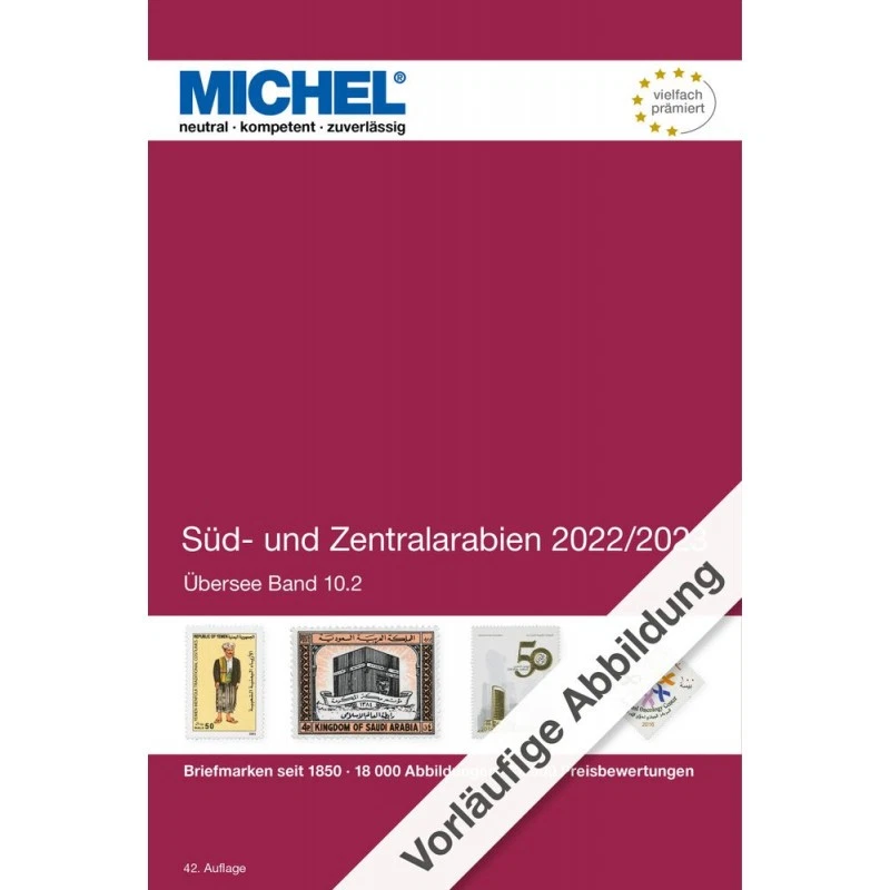 MICHEL Timbre Catalogue Sud Et Zentralarabien 2022/2023 Ük 10.2 Neuf