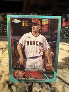 2023 Topps Chrome Update - Rookie Debut Corbin Carroll #USC220 Aqua /199 - Picture 1 of 2