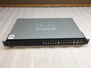 Conmutador administrado Gigabit para pequeñas empresas Cisco SG300-28 SRW2024-K9 V02 28 puertos - Imagen 1 de 8
