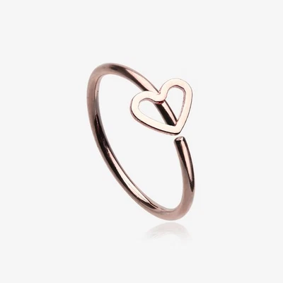 Anillo de aro flexible Heart Loop 20ga Foto 1 de 2