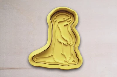 Keksform Marder PLA mit Stempel – Tiermotiv Backform für Kinder und Familie - Bild 1 von 4