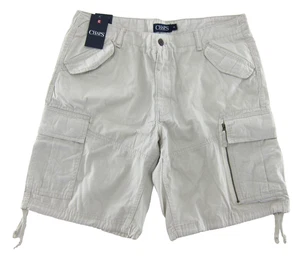 Pantaloncini uomo Chaps Ralph Lauren Stone beige cotone classico tasca cargo nuovi con etichette 36 - Foto 1 di 4