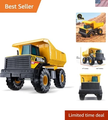 Tonka Steel Classics Mighty Dump Truck - Made with Steel & Sturdy Plastic, Yello - Image 1 of 4
