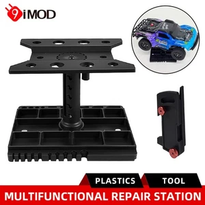 9IMOD RC Car Repair Stand Work Station w/Angle Ruler For 1/16 1/18 1/20 RC Car - Picture 1 of 20