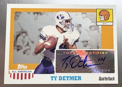 Ty Detmer 2005 Topps All American Auto #A-TYD BYU Cougars - Image 1 of 2
