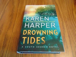 Karen Harper - Drowning Tides Large Print Hardcover Book Very Good - Imagen 1 de 6
