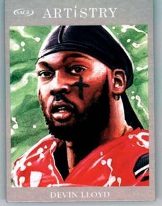 2022 SAGE Artistry Silver Border #96 Devin Lloyd Utah Utes - Picture 1 of 2