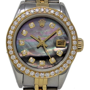Rolex Datejust 26mm Steel Gold PEARL Diamond AUTO 69173 *2YEAR WARRANTY* #1389-1 - Picture 1 of 5