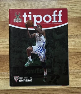 Brandon Jennings Signed Autographed Magazine Milwaukee Bucks NBA Basketball Auto - Picture 1 of 1