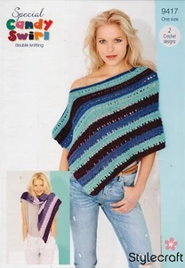 Stylecraft special Candy Swirl Shawl and Poncho in Crochet - Picture 1 of 1