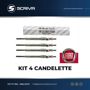 KIT 4 CANDELETTE ORIGINALI FIAT 55210051 PUNTO EVO PANDA 1.3 MULTIJET EURO 5 - Imagen 1 de 1