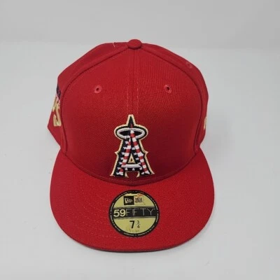 New Era Los Angeles Angels 4th of July Flag Logo USA Side Patch UV 59FIFTY Hat - Image 1 of 4