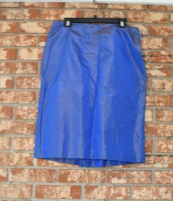 Falda de seda azul Doncaster Foto 1 de 4