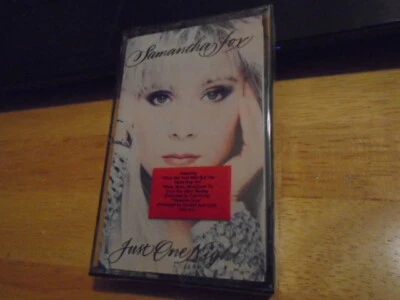 SEALED RARE OOP Samantha Fox CASSETTE TAPE Just One Night C + C MUSIC Full Force - Image 1 of 2