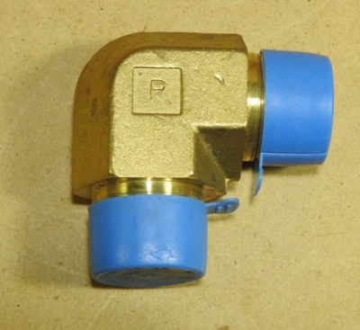 2 Pieces - 3/4 MPT x 3/4 MPT, 90 Degree Male Elbow, Parker 3/4 CR-S - New - Image 1 of 3