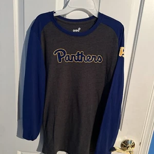Youth L 14/6 Pittsburgh Panthers Pitt Long Sleeve Top Gray Gently Used - Picture 1 of 3