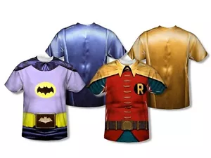 Camiseta Poly Sublimation DC Comics Batman Robin Clásico TV Años 60 Disfraz - Imagen 1 de 4