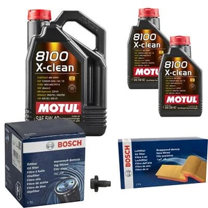 BOSCH Inspektionspaket 7 L MOTUL 8100 X-CLEAN 5W-40 für Jaguar XK8 Coupe 4.0 - Bild 1 von 12
