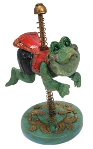 Karussell Frosch Kathy Wise Enesco Grande I'm Hoppy To Be With You Vintage 1997 #343897 - Bild 1 von 5