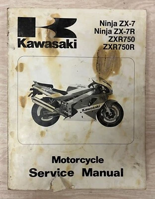 Kawasaki 99924-1139-01 1991 Ninja ZX-7 ZX-7R ZXR750 ZXR750R manual de servicio Foto 1 de 4