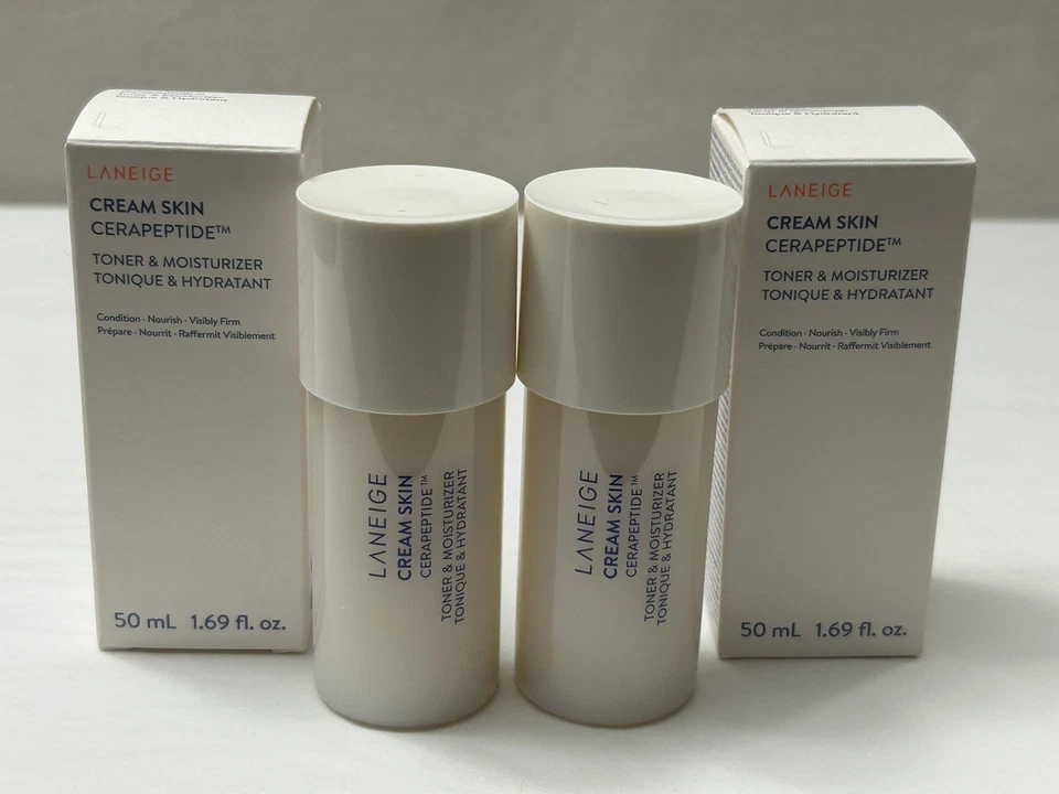 Laneige 2-PACK Cream Skin Cerapeptide Toner & Moisturizer 1.69fl.oz./50ml  (SH7) - Image 1 of 1