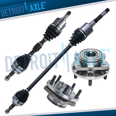 4pc Front CV Axles Wheel Bearing Hubs for Dodge Caravan Voyager Town & Country - Image 1 of 4