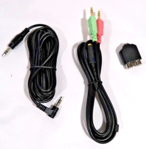Gaming Audio Cable Hookup RCA Adapter 3.5mm Mini Cable with 3.5mm Splitter To PC - Picture 1 of 7