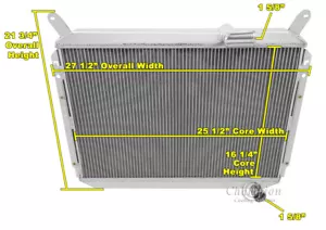 MN Champion 3 Row All Aluminum Radiator for 1984 - 1989 Nissan 300ZX V6 Engine - Picture 1 of 6