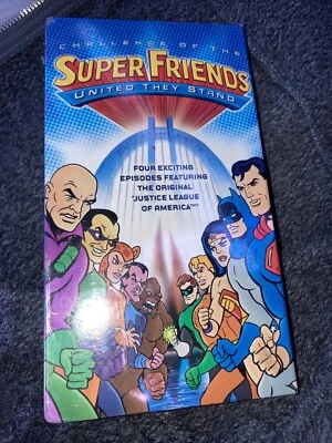 Sealed Challenge of the SuperFriends - United They Stand VHS Slipcover Batman - Image 1 of 4