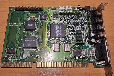 COMPU MEDIA SC-6600 V2.0 - CRYSTAL CS4231A-KL - Audio isa - Image 1 of 4