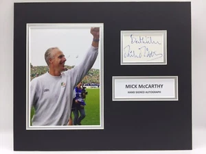 RARE Mick McCarthy Ireland Signed Photo Display + COA AUTOGRAPH ROI EIRE - Picture 1 of 3