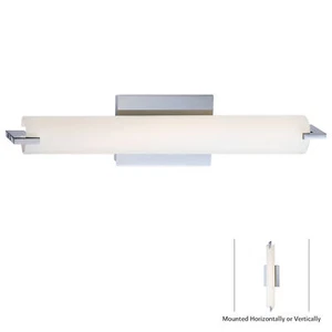 George Kovacs Tube LED Bathroom Vanity Light, Chrome - Picture 1 of 1
