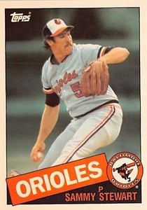  1985 Topps Tiffany #469 Sammy Stewart	p2s-15351