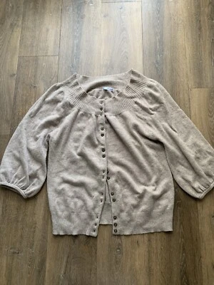 Autograph M&S Beige Cashmere Cardigan 16 - Image 1 of 4