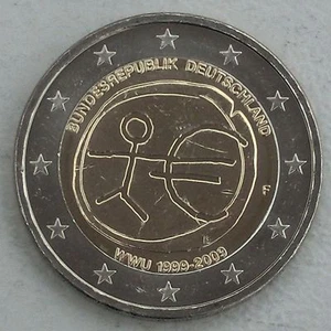 2 Euro Commemorative Coin Germany F 2009 10 Years WWU Uncirculated - Picture 1 of 1