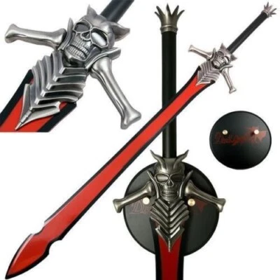 Demon Devil Cry The Rebellion Dante Replica Sword with Wall Plaque Overall 54" - Image 1 of 4