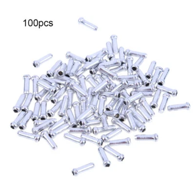 100 Pcs Bike Bicycle Cycling Brake Cable Inner End Caps Crimps Ferrule US - Image 1 of 4