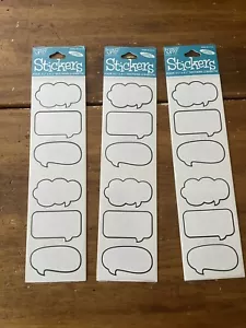 New Sealed Vintage Frances Meyer Stickers Bubble Comment Scrapbook Lot Of 3 - Picture 1 of 4